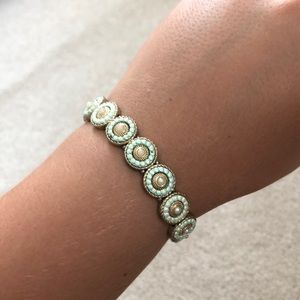 Teal detailed bracelet